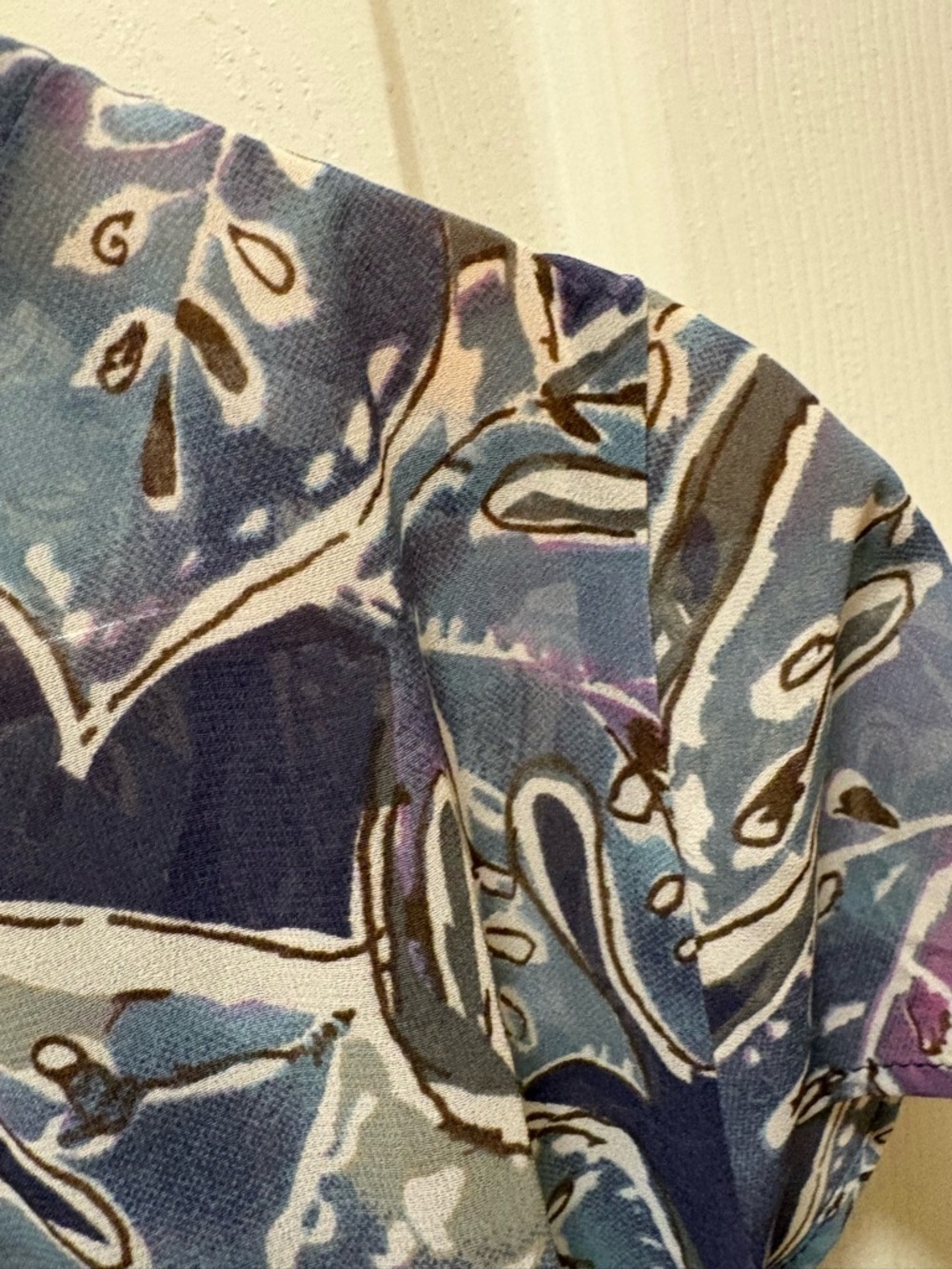 Coldwater Creek NWT Women’s Dress Size M Blue Floral Flowy Lightweight MSRP $128 - Picture 9 of 15
